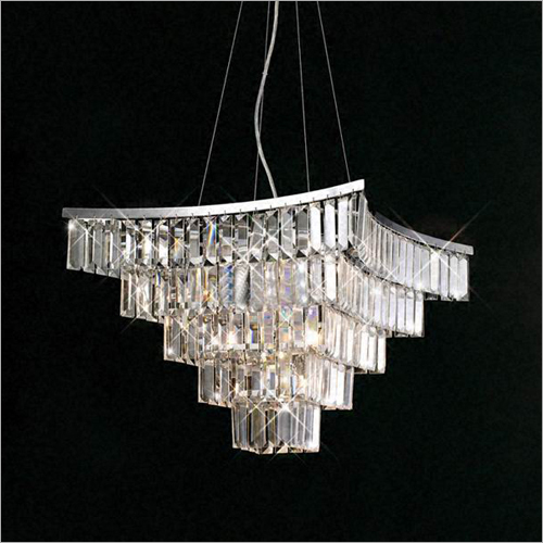 Square Crystal Pendant Chandelier