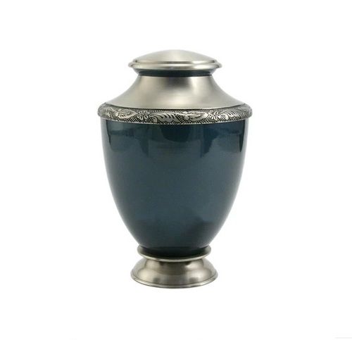 ARTISAN INDIGO CREMATION URN -NEW