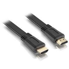 HDMI to HDMI Cable 0.5 Meter - Flat Pure Copper, 24K Gold Plated | Supports All HDTV Devices, 3D & Blu-ray, Up to 4K Resolution at 60Hz