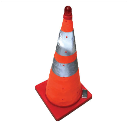 Solar Retractable Traffic Cone