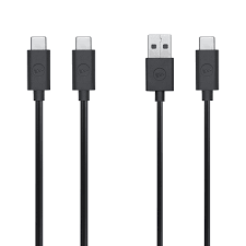 17 cm Short USB to Micro-USB Power Line Cable - Silicon Insulation Black Color Rated Voltage 5V | Durable Connector for Syncing and Charging
