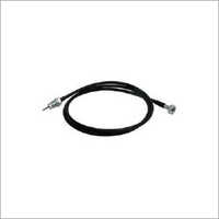 Speedometer Cable - Rubber And Metal, 2100mm Length, Black Color | Ideal For Automotive Speed Monitoring, 6-month Warranty