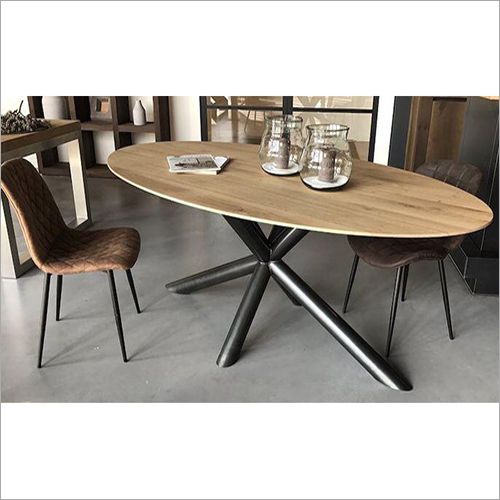 Iron Wooden Coffee Table
