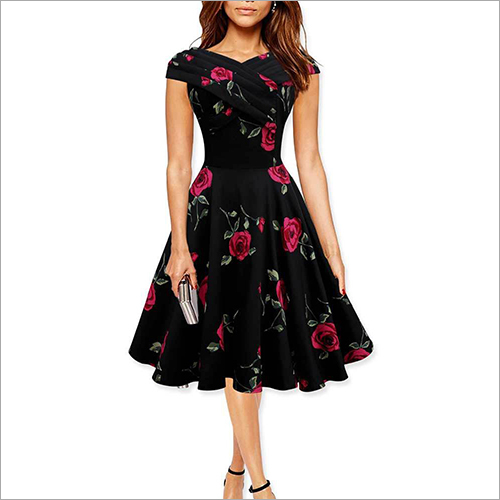 Ladies One Piece Printed Dress