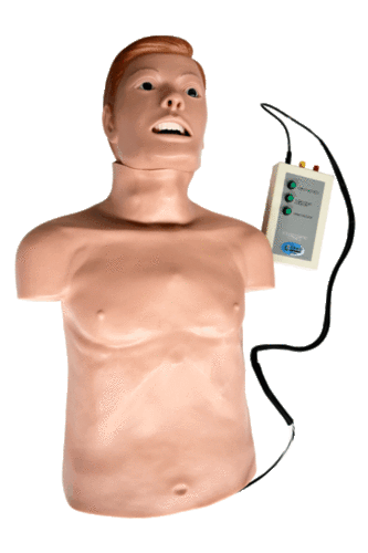 Adult CPR And Intubation Training Manikin Half-Body with Monitor