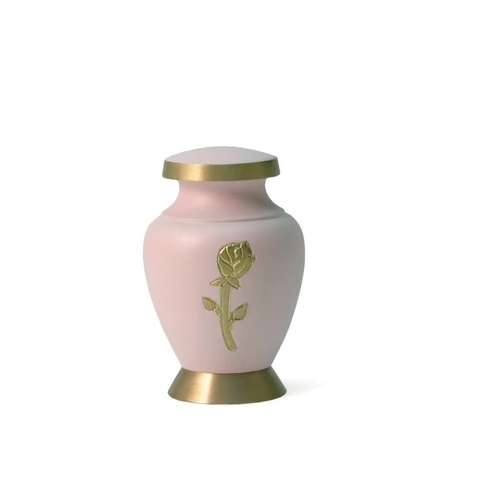 ARIA ROSE (PINK ON GOLD) CREMATION URN- NEW