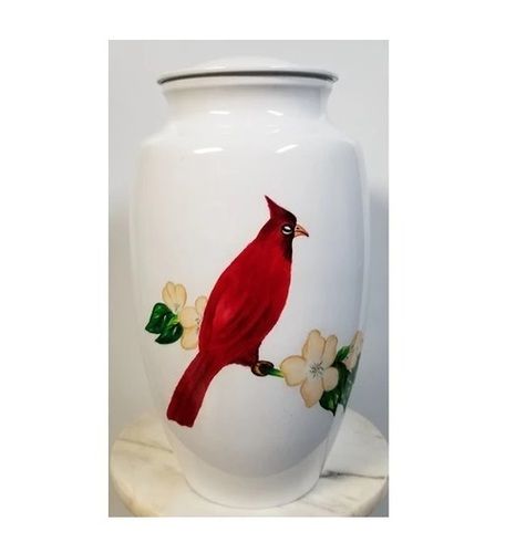 CARDINAL ON DOGWOOD CREMATION URN-NEW