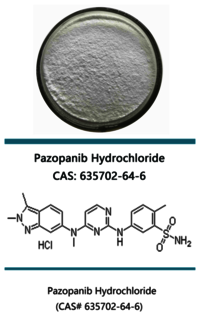 Pazopanib Hydrochloride/Pazopanib HCL/Unii-33Y9anm545 CAS 635702-64-6