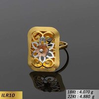 Rectangular Gold Ladies Ring