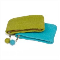 Felt Purse - Coating Material: Natural Wool