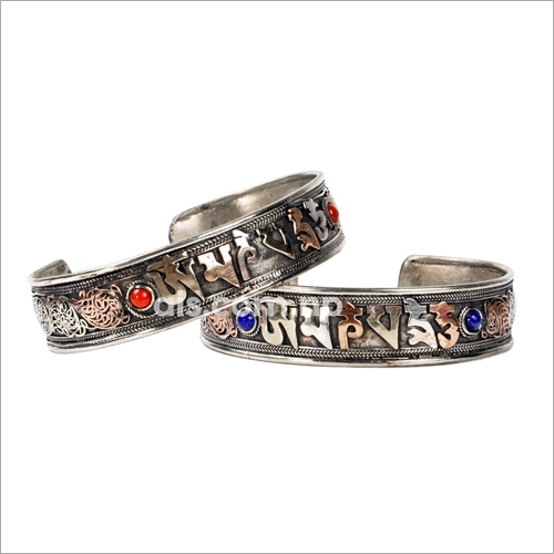 Decorative Mantra Carved Bracelet