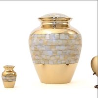 ELITE MOTHER OF PEARL CREMATION URN-NEW