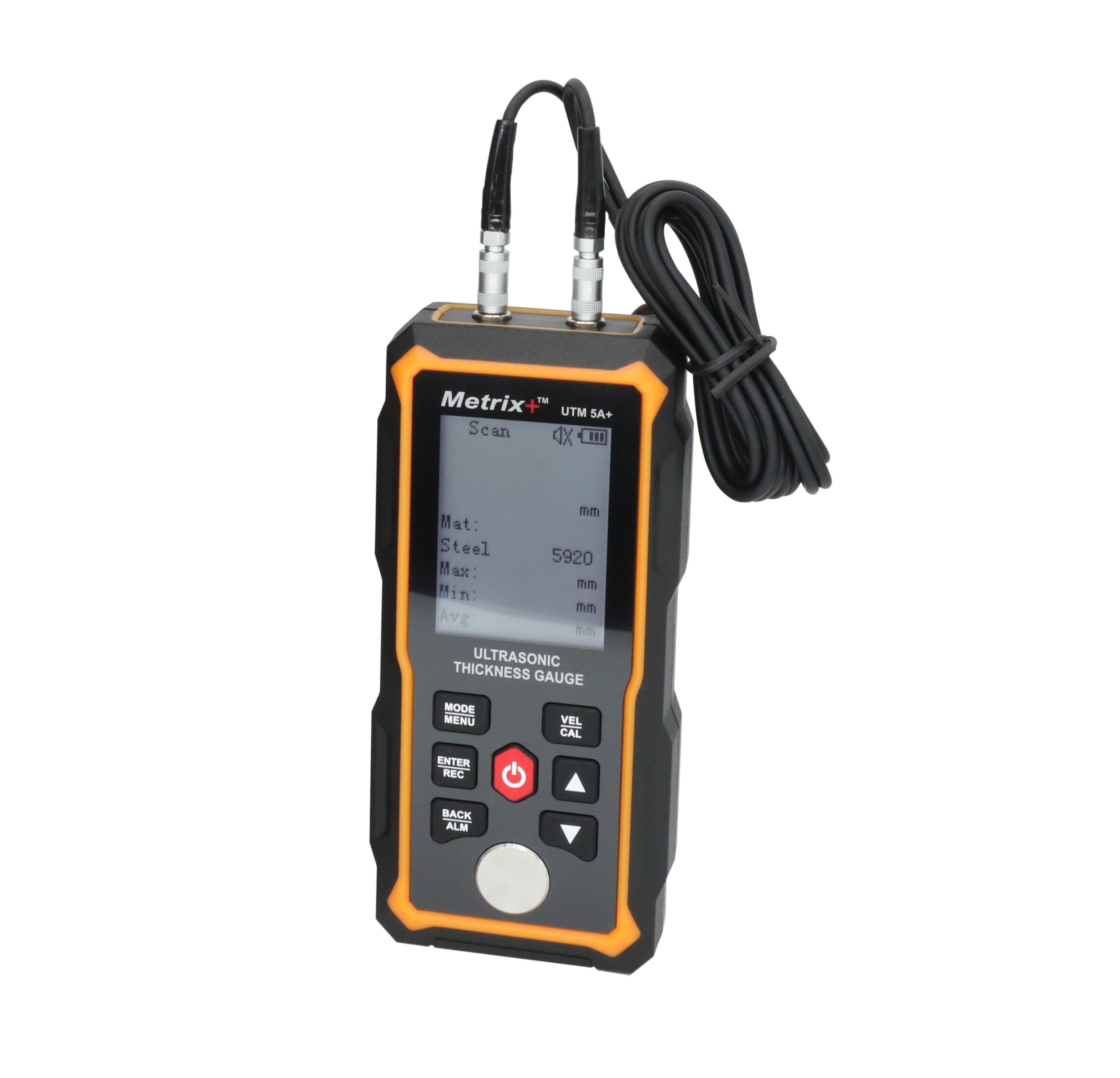 Digital Ultrasonic Thickness Gauge Utm 5a+ - Color: Black