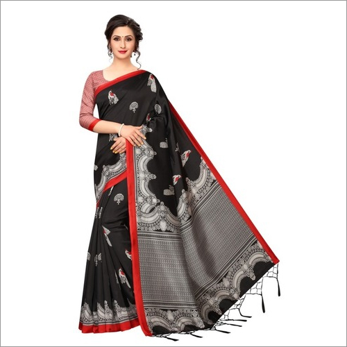Banarasi art silk sarees with jhalar (tessals)