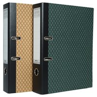 Mahavir Superior- Foolscap Size - Lever Arch File 2 Hole (cream And Green) Weight: 525 Each (total 1050gm) Grams (g)