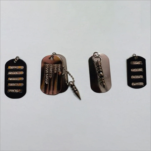 Mens Engraved Dog Tag Pendant