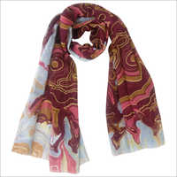 Multicolor Printed Wool Scarves