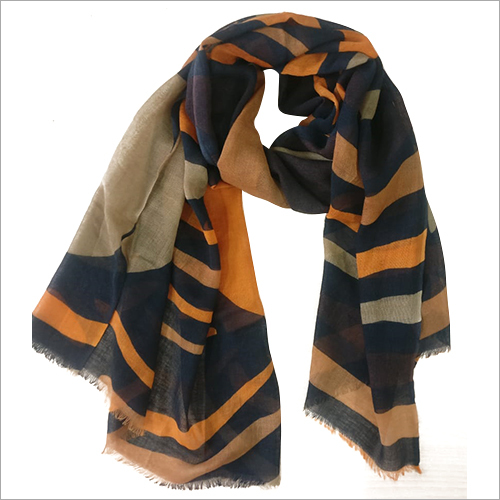Multicolor Printed Wool Scarves