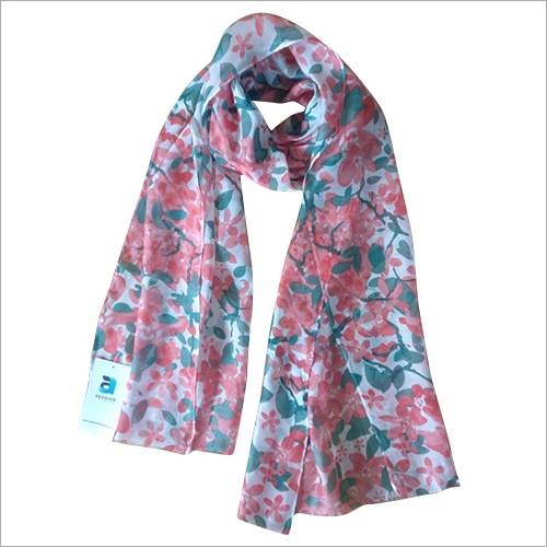 Multicolor Silk Model Printed Scarves