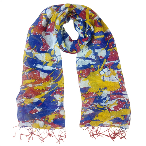 Multicolor Printed Linen Scarves