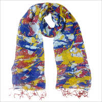 Multicolor Printed Linen Scarves