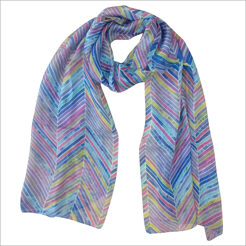 Multicolor Silk Model Printed Scarves