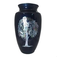 MOTHER OF PEARL MOURNING DOVES CREMATION URN-NEW
