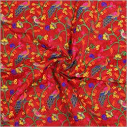 Hand Embroidered Fabric - Customizable Width 36-48 Inch, Lightweight, Skin Friendly, Alluring Designs, Washable Texture