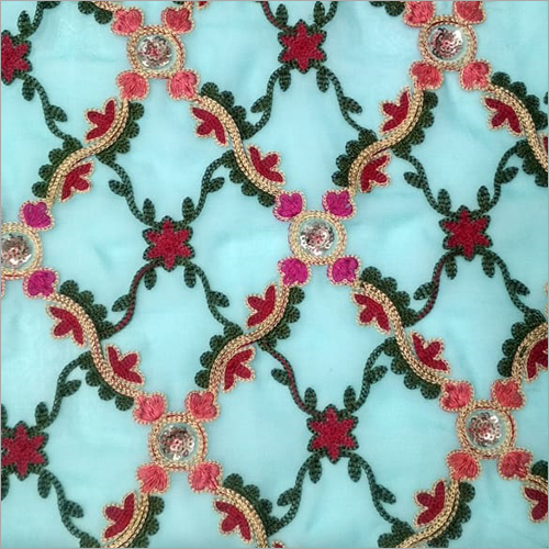 Cotton Embroidered Fabric - 36-48 Inch Width, Available in Various Colors | Lightweight, Washable, Soft and Skin-Friendly Texture