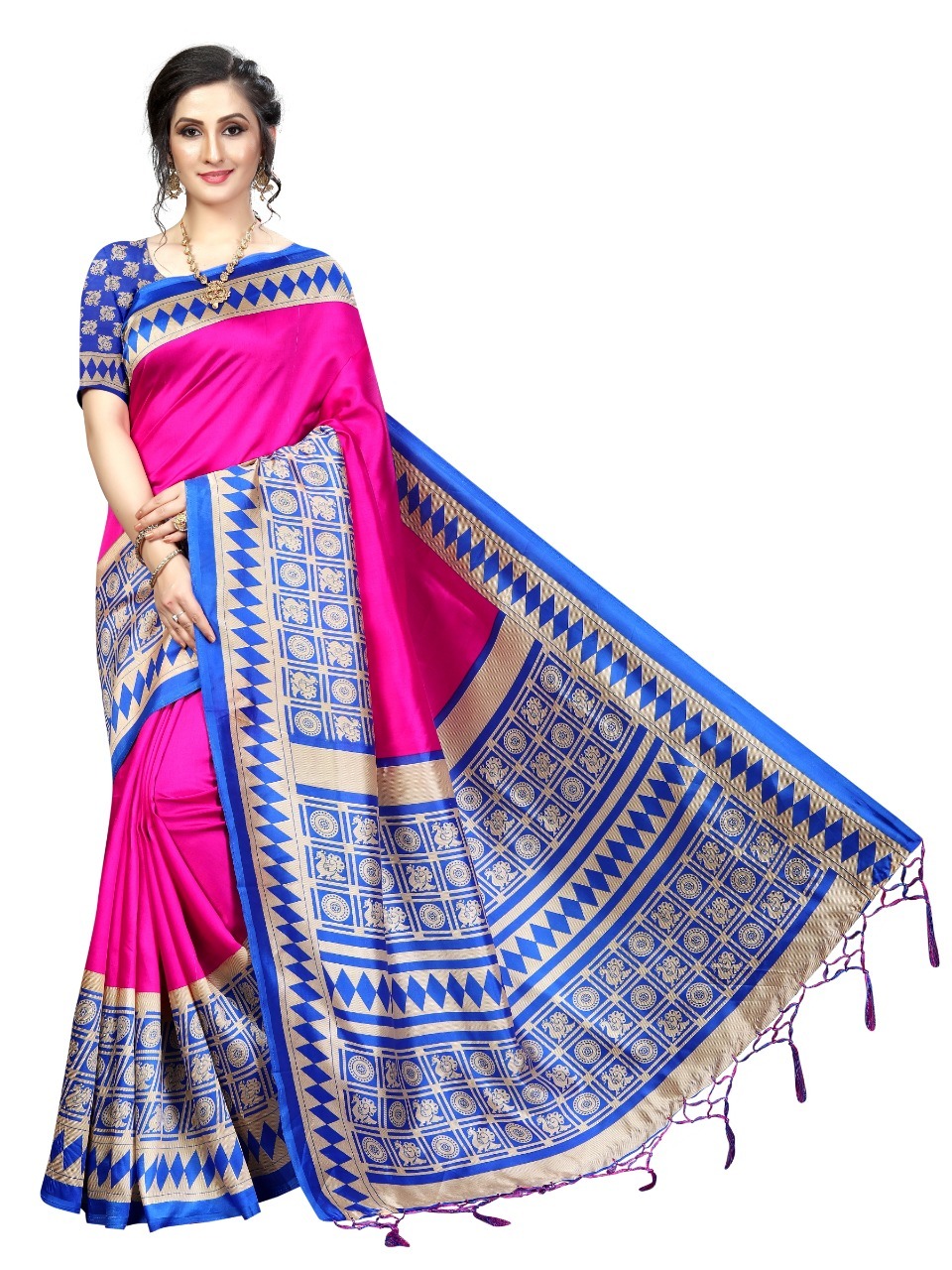 New Fancy Banarasi Art Silk Sarees (Jhalar)