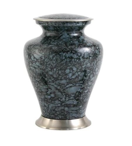 GLENWOOD GRAY MARBLE CREMATION URN-NEW