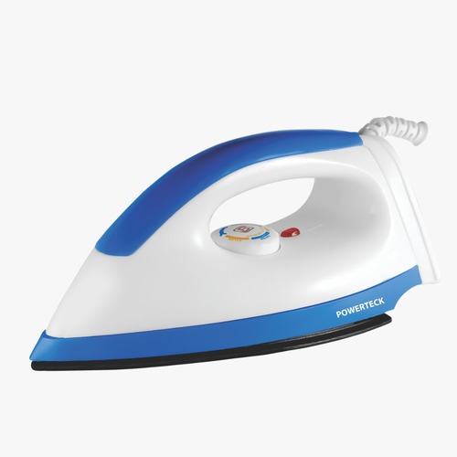 White And Blue Powerteck Electric Iron