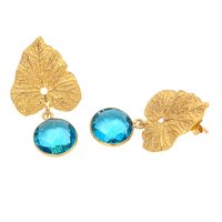 Blue Topaz Hydro Gemstone earring