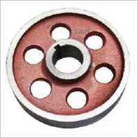 Rear Brake Drum - Color: Red And Silver