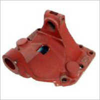 Front Axle Support - Cast Iron, Red, Smooth Finish | Bolted Mounting, Painted Surface, Casted Technique