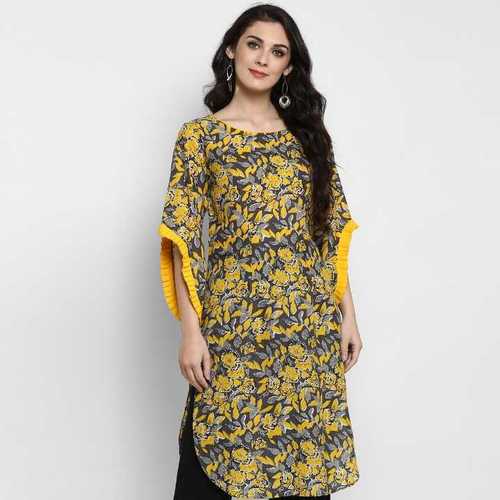 Available In Multicolor Printed Cotton Kurti