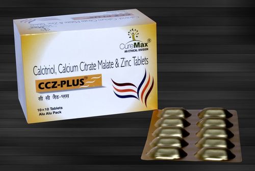 Cal.Citrate Malate 1000 Mg(Eq To Elem. Calcium 250 Mg) ,Calcitriol 0.25 Mcg,& Zinc 7.5 Mg Tablets Health Supplements