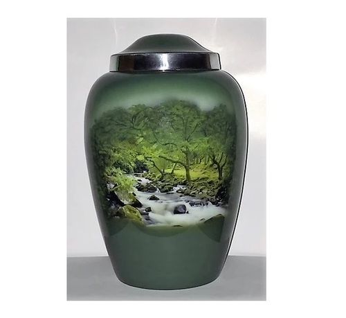 MOUNTAIN STREAM CREMATION URN-NEW