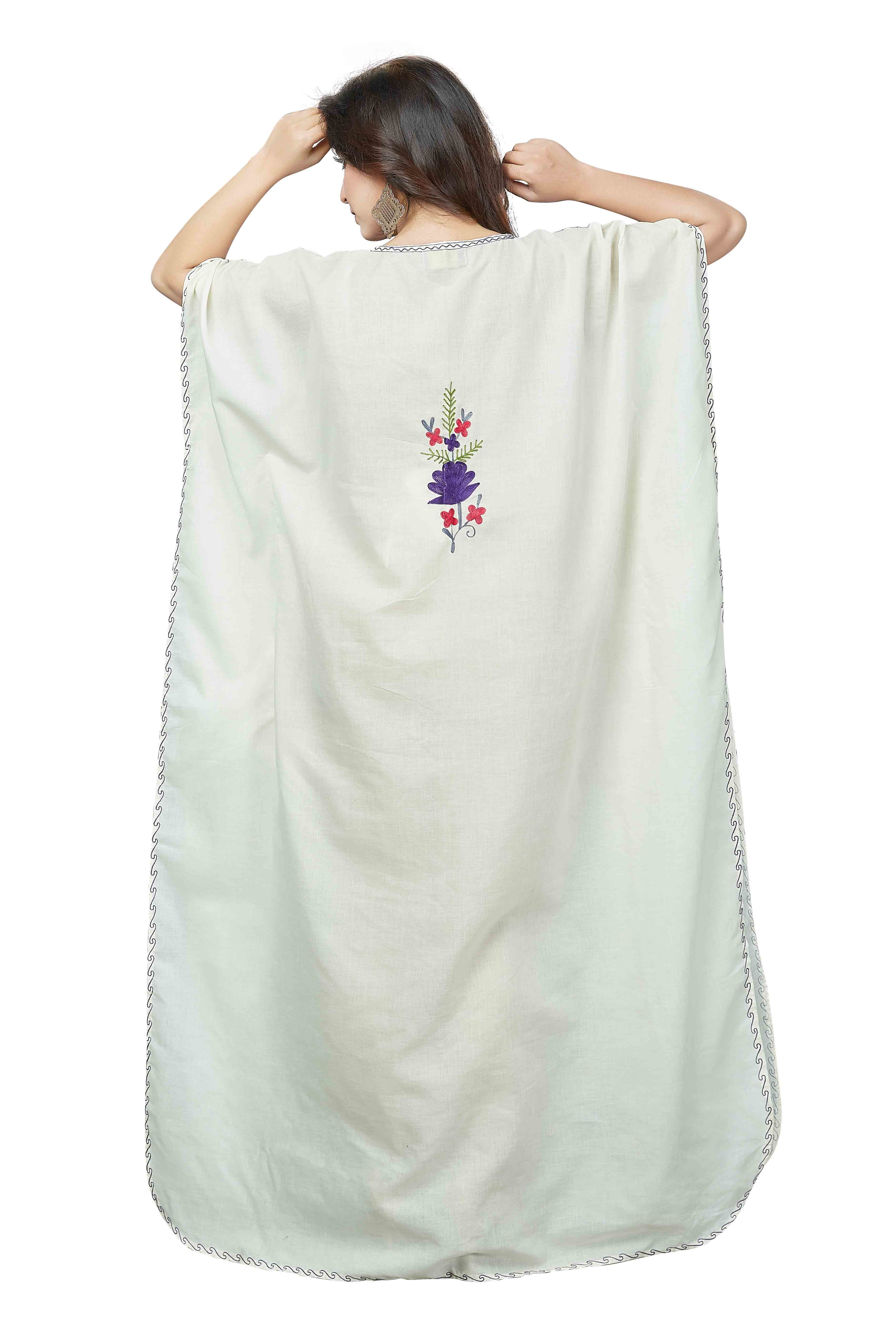 Evening wear cotton farasha kaftan