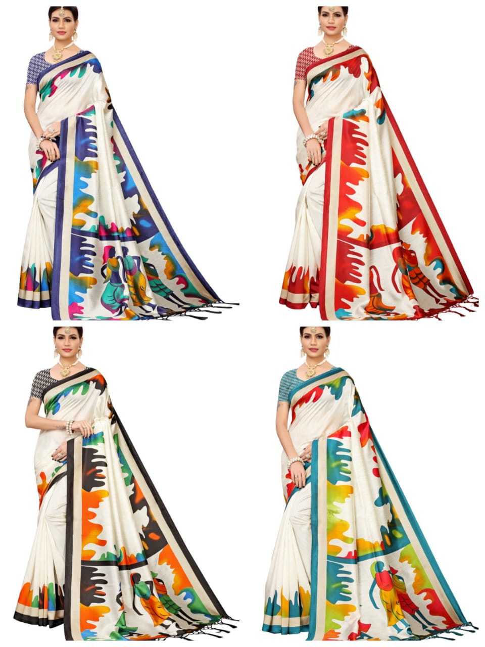 Royal Classic Banarasi Art Silk Saree with Jhalar (tessals)