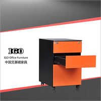 Machine Made New Design Mobile Pedestal With 3 Drawers