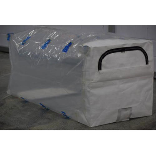 White & Transparent Zipper Container Liner