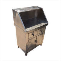 Stainless Steel Cash Counter Table
