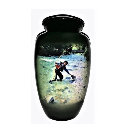 THEMED FISHING CREMATION URN-NEW
