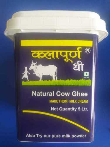 5 Ltr Natural Cow Ghee Fat Content (%): 6% Grams (G)