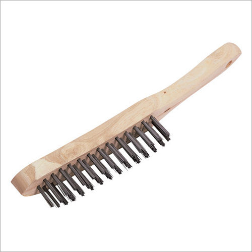 Ms And Ss Handle Wire Brush - Color: Brown