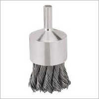 Knotted End Brush - Stainless Steel, Customized Size, Gray-silver, Industrial Cleaning Tool