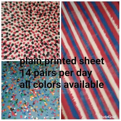 Plain Printed Sheet - Rubber Material | Ideal Footwear Fabric for Durable and Comfortable Shoes