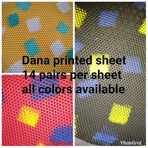 Dana Printed Sheets - Rubber Material , Ideal for Durable Shoe Manufacturing and Versatile Style Applications