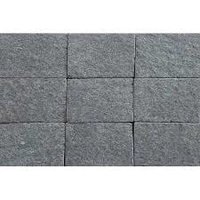 Black Basalt Stone - 20-28 Cm Height, 10-15 Cm Width, 100 Cm Length | Lava Stone, Thickness Options Of 2.5/3/4 Cm, Elegant Black Color